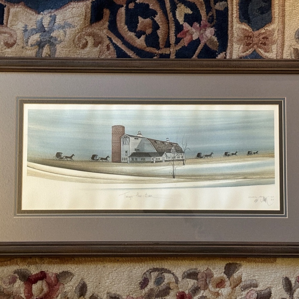 Vintage Rare P. Buckley Moss Landscape print painting